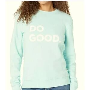 Cotopaxi Do Good Crewneck Sweatshirt Blue Organic Cotton Size XS $75